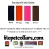 A color guide for the double handle leash
